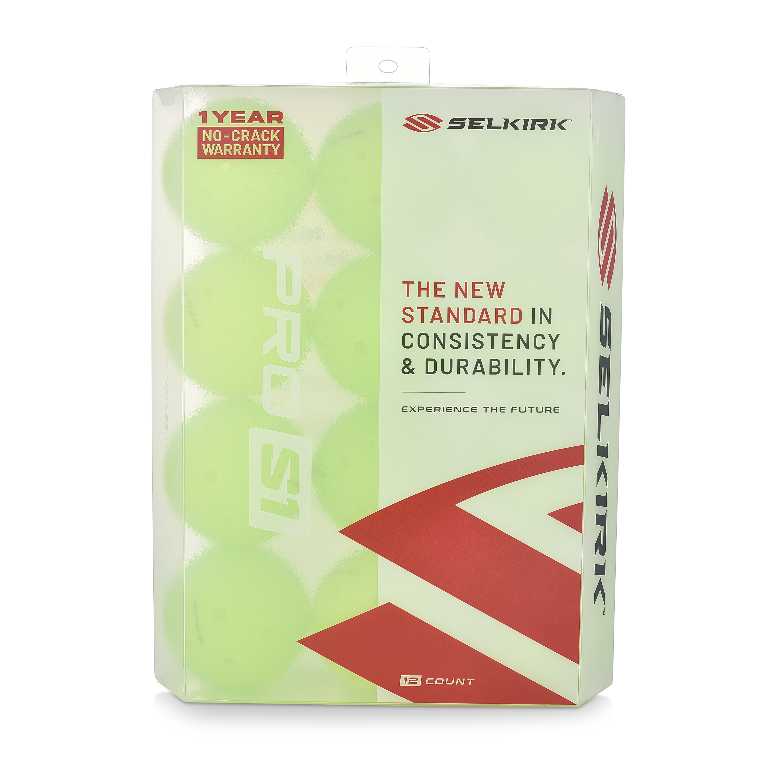 Selkirk Sport Pro S1 Pickleball 12 Pack with warranty details and product description.